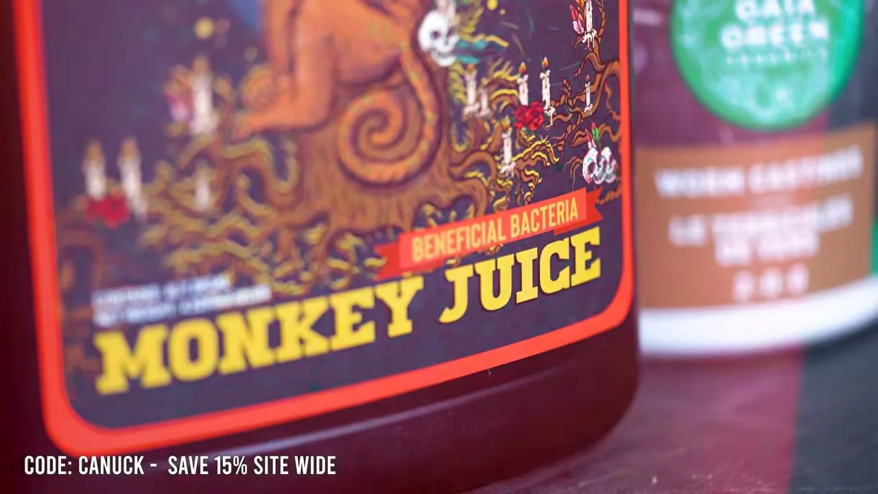 Close up of the Cronk Monkey Juice label